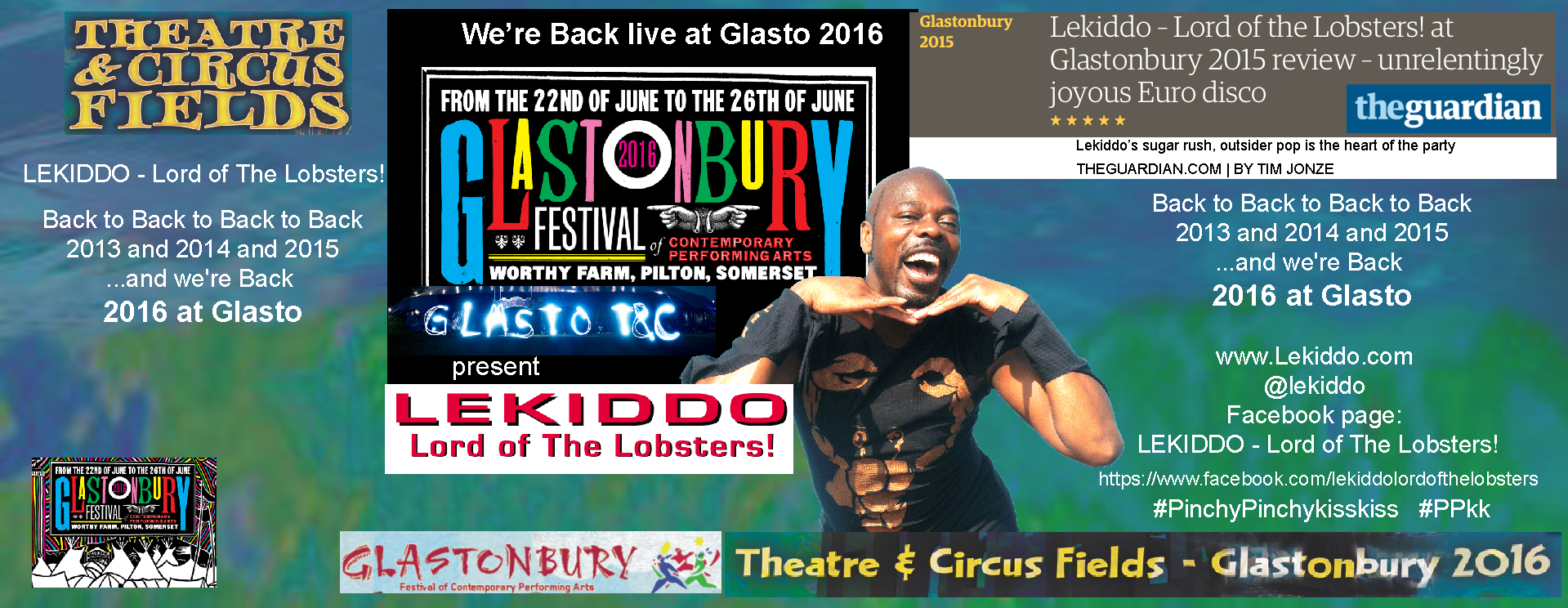 LEKIDDO - Lord of The Lobsters! live at Glastonbury Festival (Official) 2016 @GlastoFest @lekiddo @glastotandc #PinchyPinchykisskiss