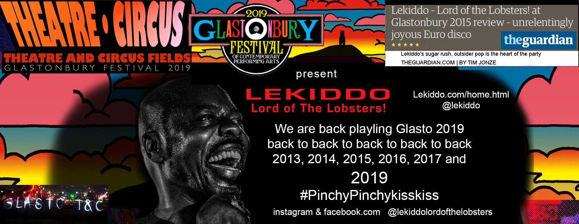 LEKIDDO - Lord of The Lobsters! live at Glastobury Festival 2019 #PinchyPinchykisskiss