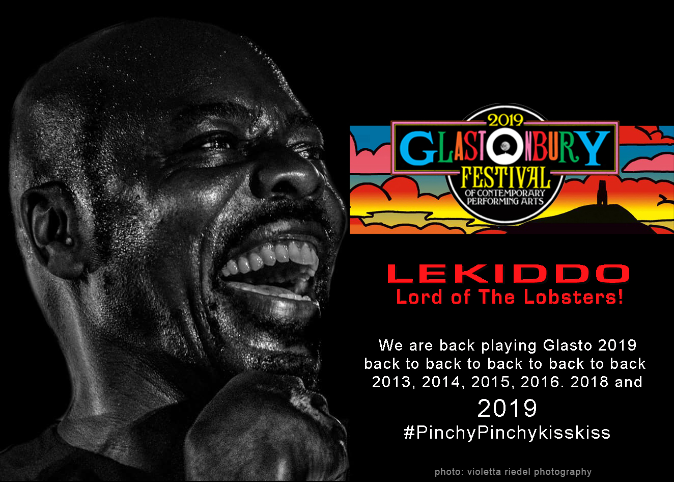 LEKIDDO - Lord of The Lobster! live at Glastonbury Festival (Official) 2019 @GlastoFest @lekiddo @glastotandc 5/5 stars #TheGuardian #GuardianMusic #Glastonbury2019 #GlastonburyFestival2019 #PinchyPinchykisskiss